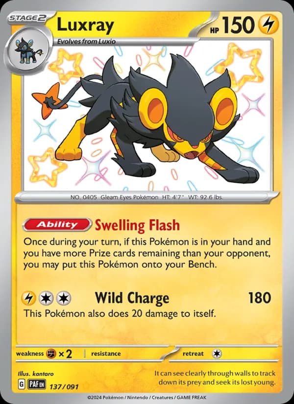 Luxray 137/91, Paldean Fates