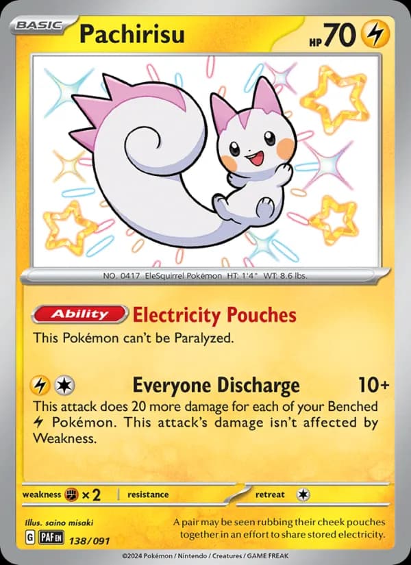Pachirisu 138/91, Paldean Fates
