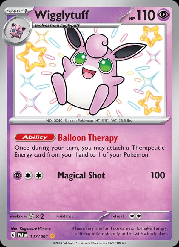 Wigglytuff 147/91, Paldean Fates