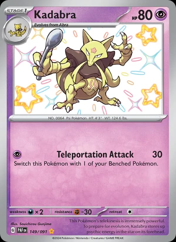 Kadabra 149/91, Paldean Fates