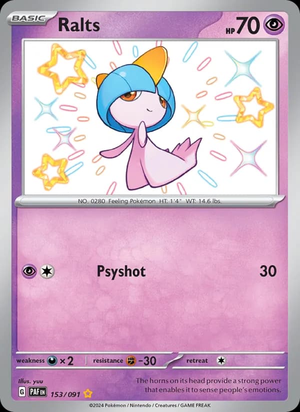 Ralts 153/91, Paldean Fates