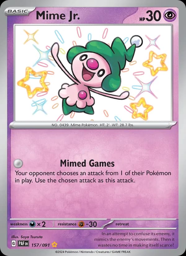 Mime Jr. 157/91, Paldean Fates