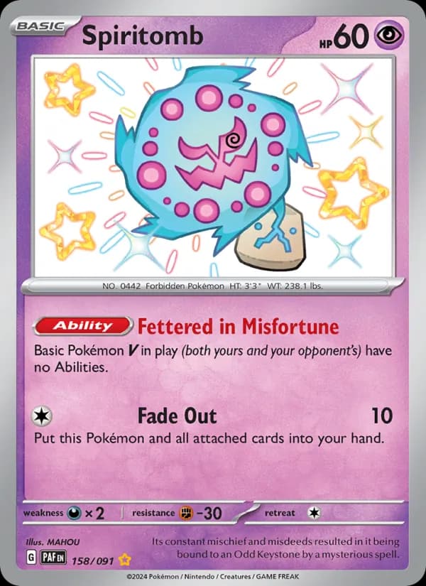Spiritomb 158/91, Paldean Fates