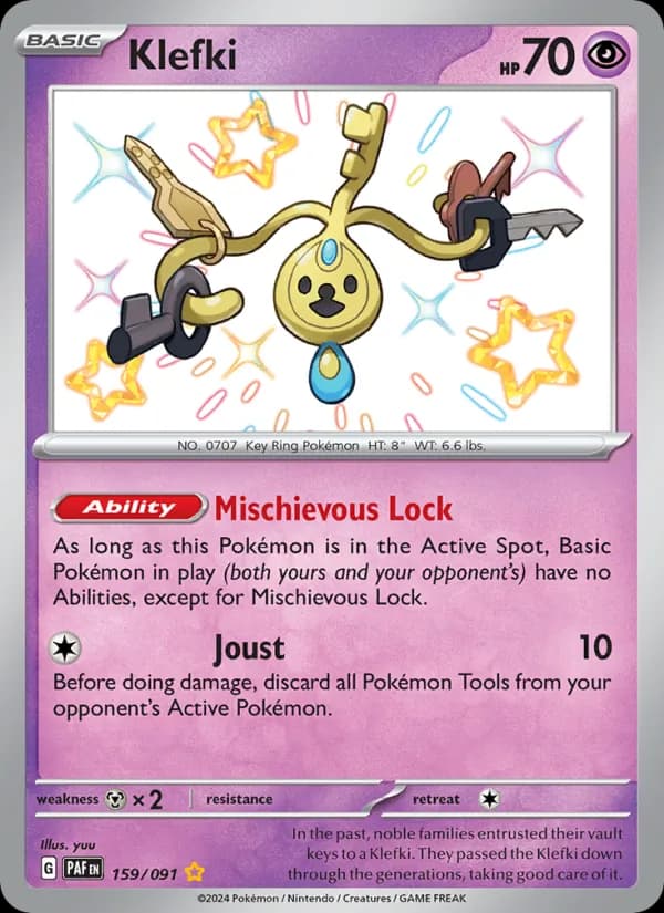 Klefki 159/91, Paldean Fates