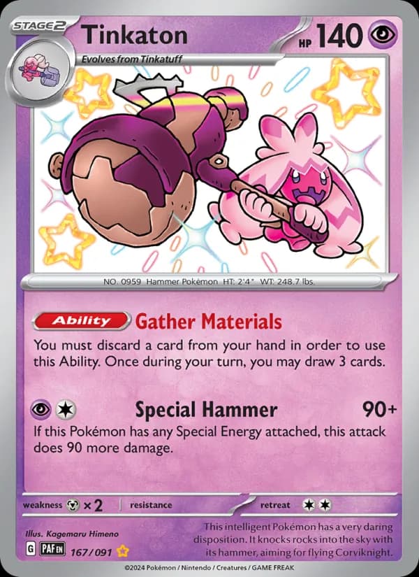 Tinkaton 167/91, Paldean Fates