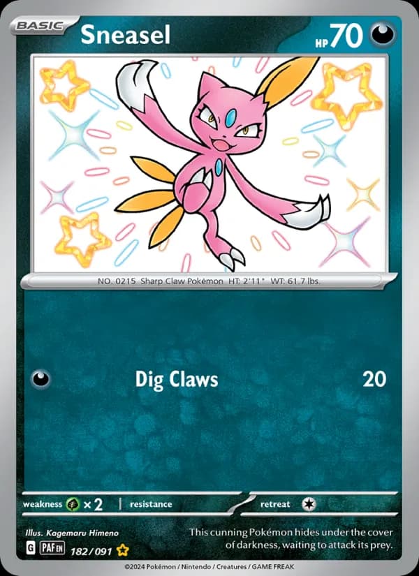Sneasel 182/91, Paldean Fates