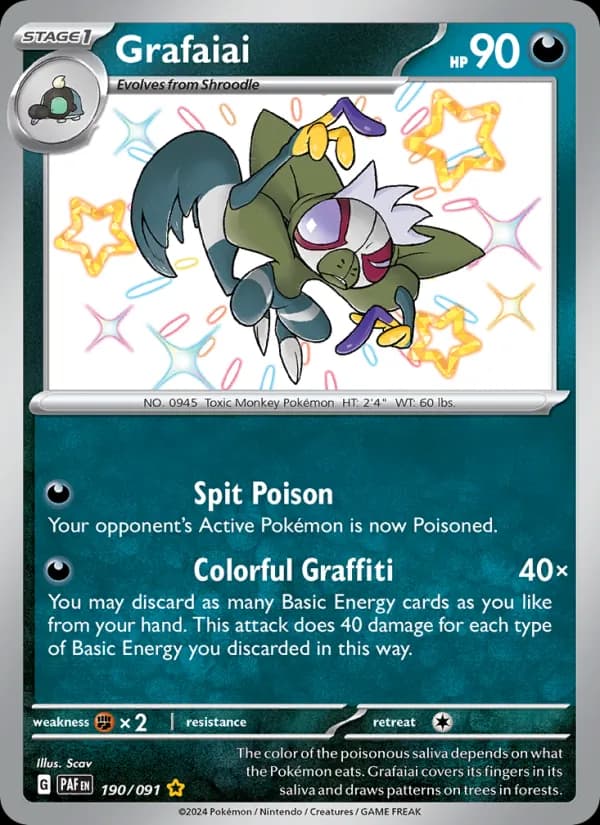 Grafaiai 190/91, Paldean Fates