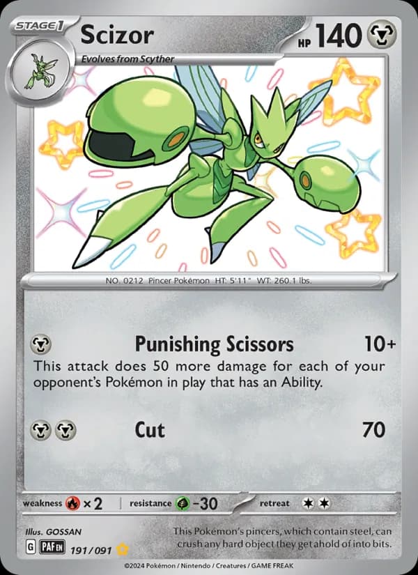 Scizor 191/91, Paldean Fates