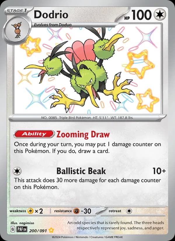 Dodrio 200/91, Paldean Fates