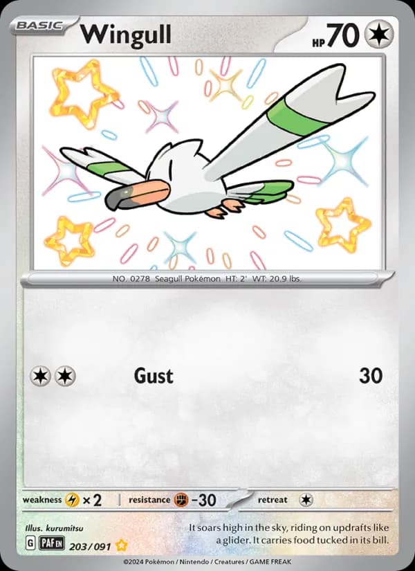 Wingull 203/91, Paldean Fates