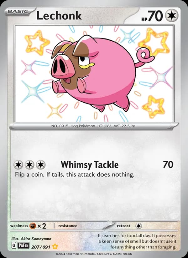 Lechonk 207/91, Paldean Fates