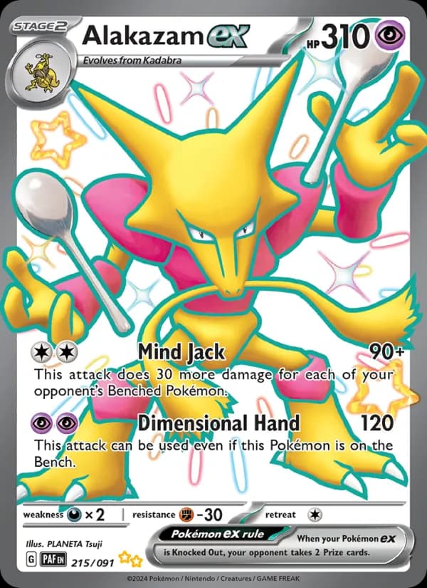 Alakazam ex 215/91, Paldean Fates