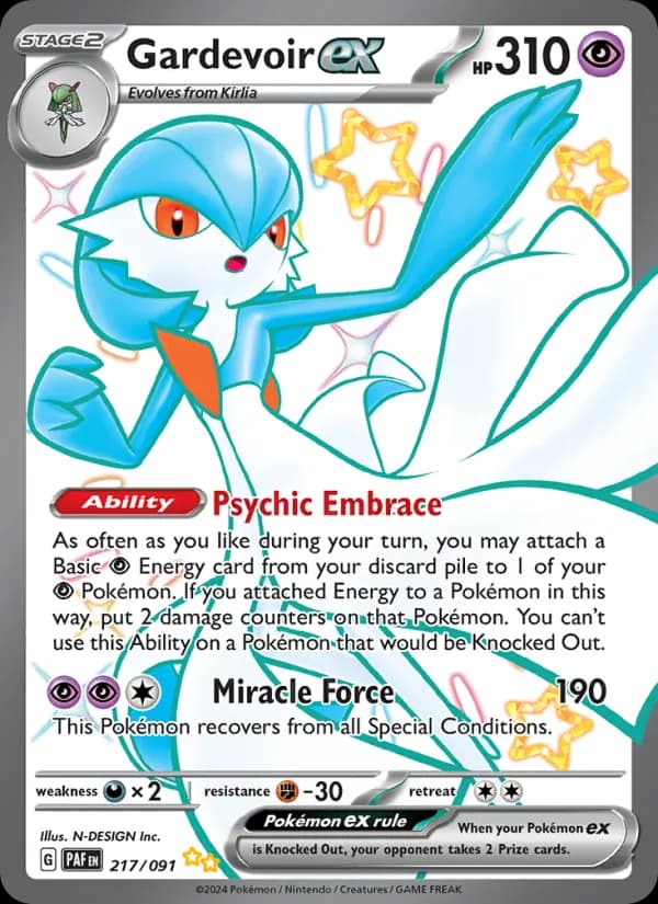 Gardevoir ex 217/91, Paldean Fates