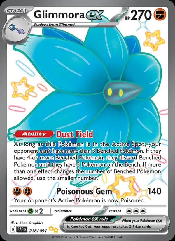 Glimmora ex 218/91, Paldean Fates