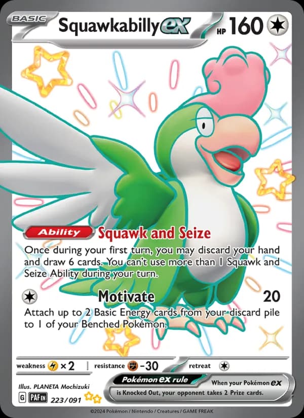 Squawkabilly ex 223/91, Paldean Fates