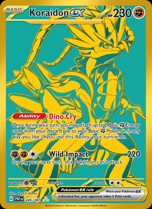 Koraidon ex 245/91, Paldean Fates