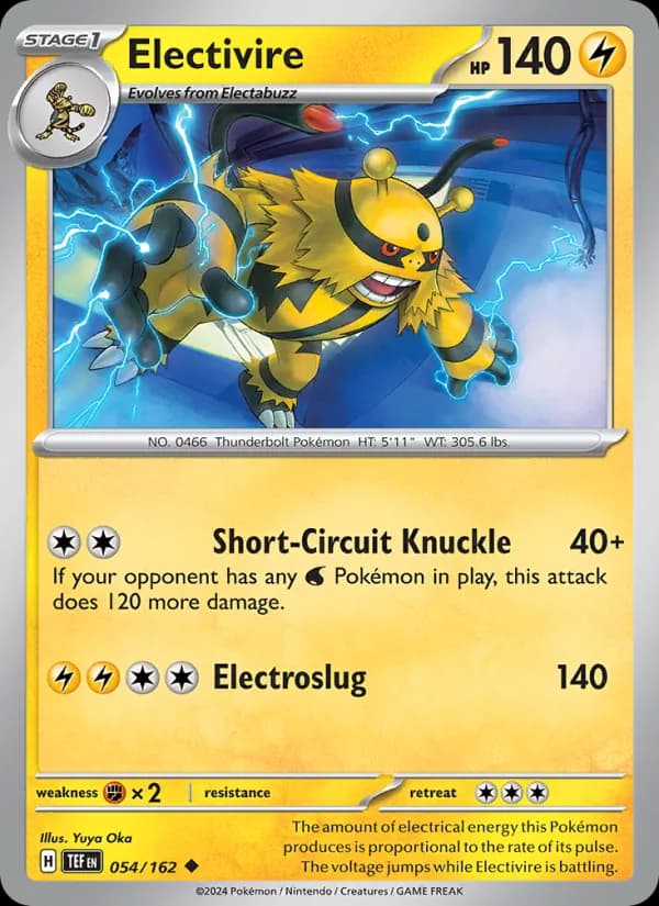 Electivire 054/162, Temporal Forces