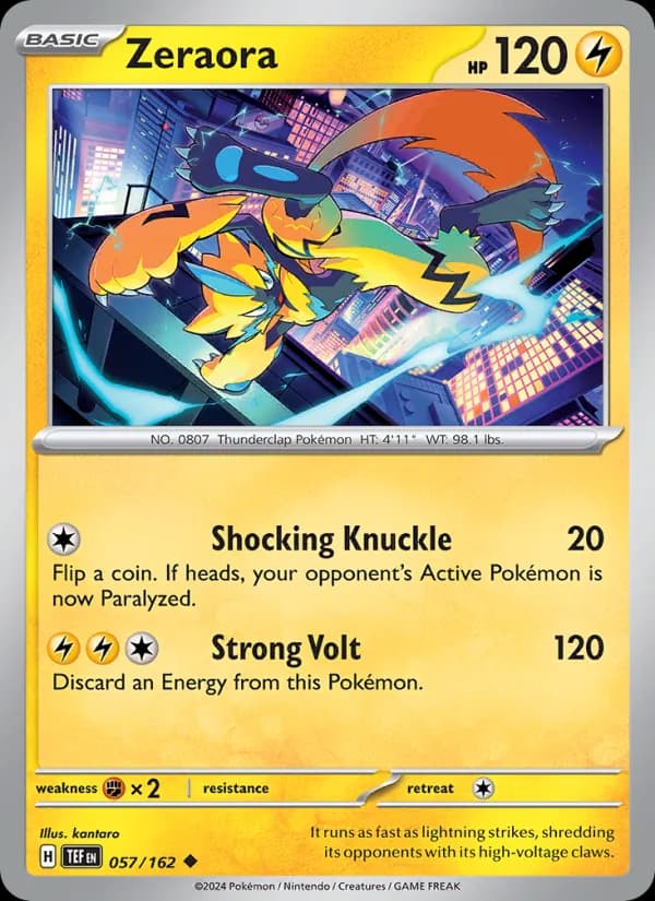 Zeraora 057/162, Temporal Forces