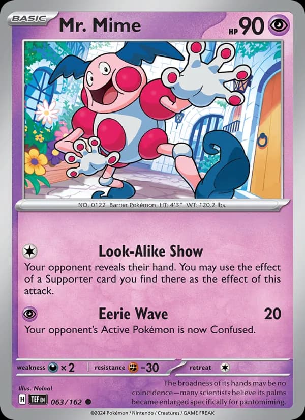 Mr. Mime 063/162, Temporal Forces