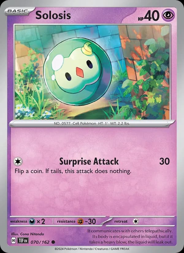 Solosis 070/162, Temporal Forces