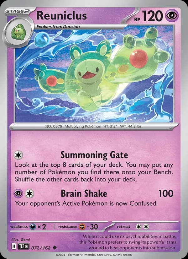 Reuniclus 072/162, Temporal Forces