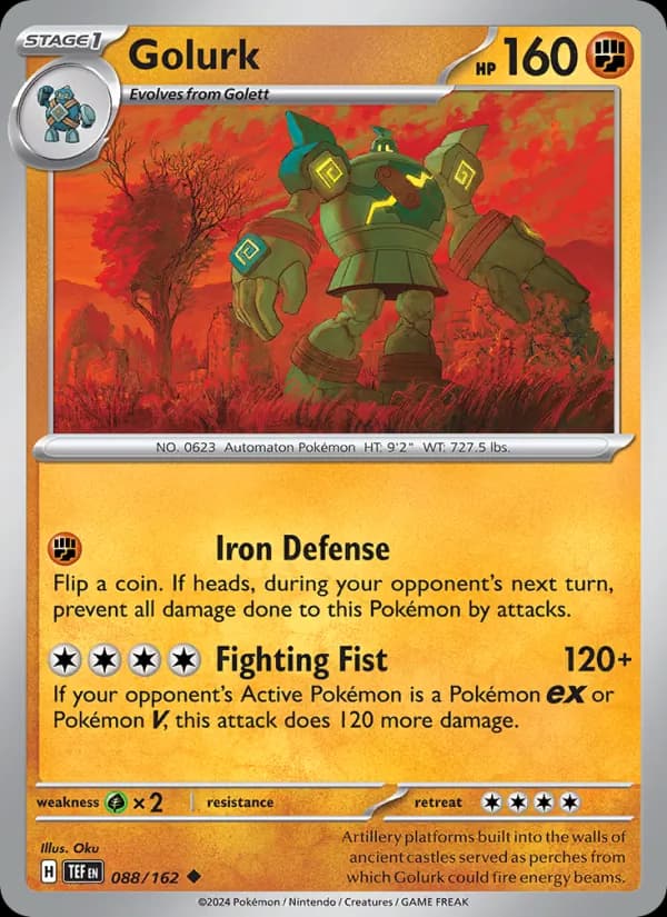Golurk 088/162, Temporal Forces