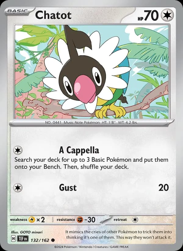 Chatot 132/162, Temporal Forces