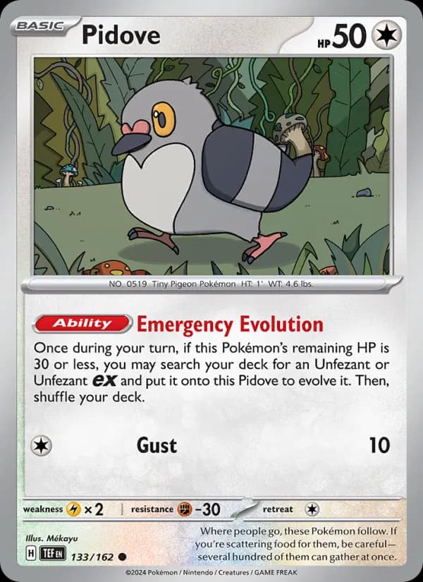 Pidove 133/162, Temporal Forces