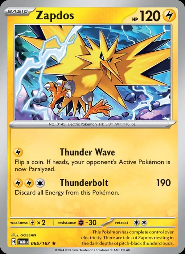 Zapdos 065/167, Twilight Masquerade