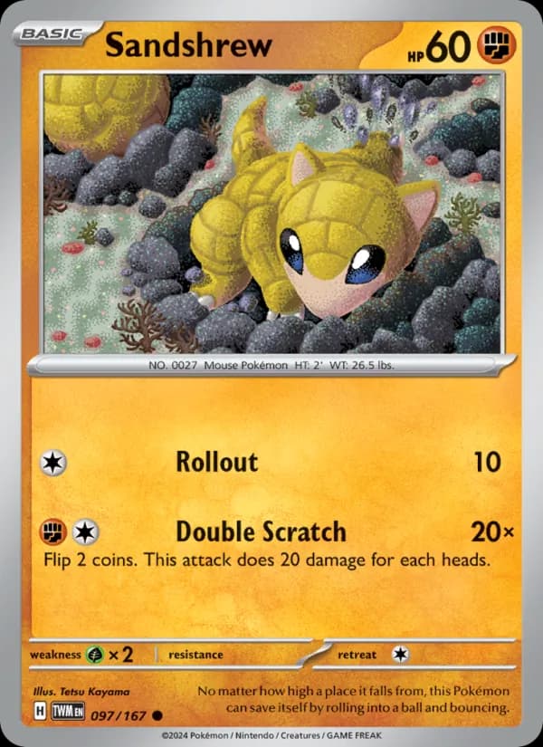 Sandshrew 097/167, Twilight Masquerade