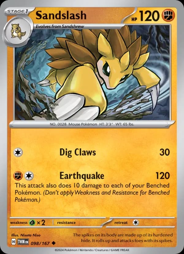 Sandslash 098/167, Twilight Masquerade