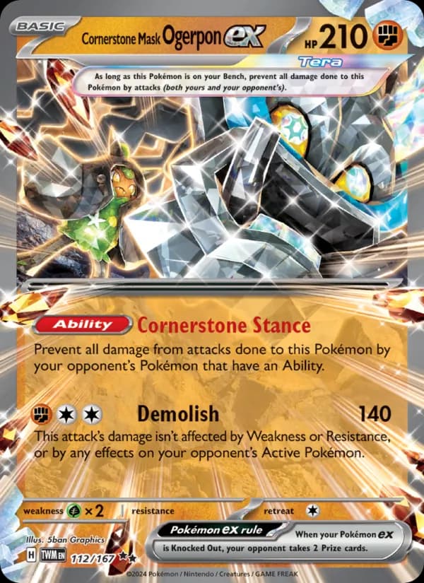 Cornerstone Mask Ogerpon ex 112/167, Twilight Masquerade