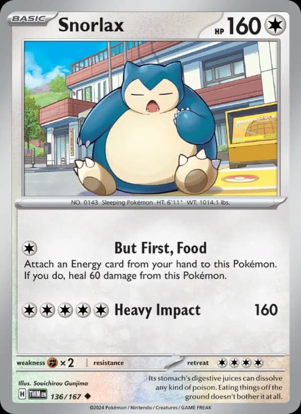 Snorlax 136/167, Twilight Masquerade