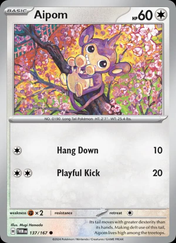 Aipom 137/167, Twilight Masquerade