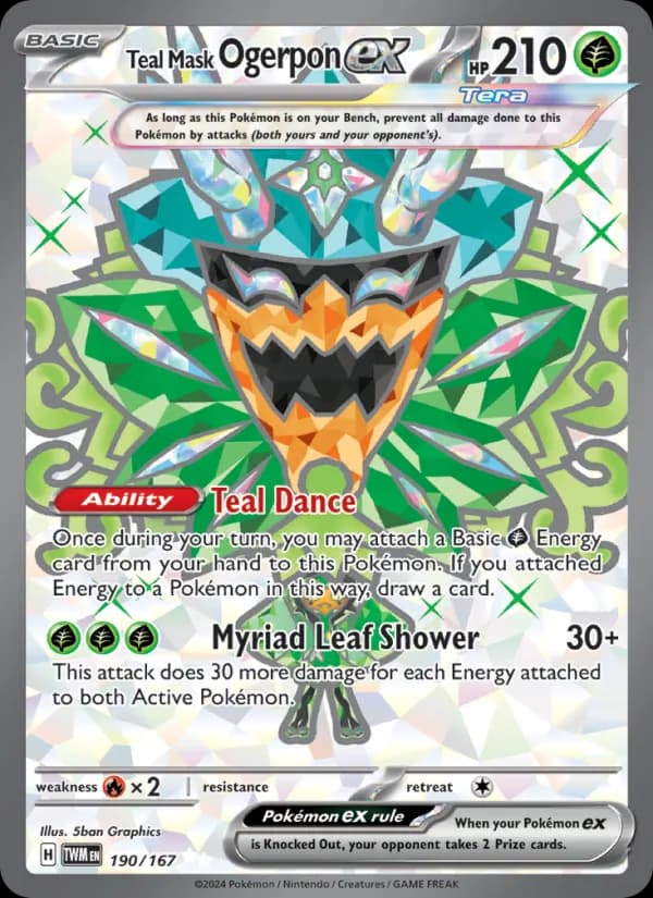 Teal Mask Ogerpon ex 190/167, Twilight Masquerade