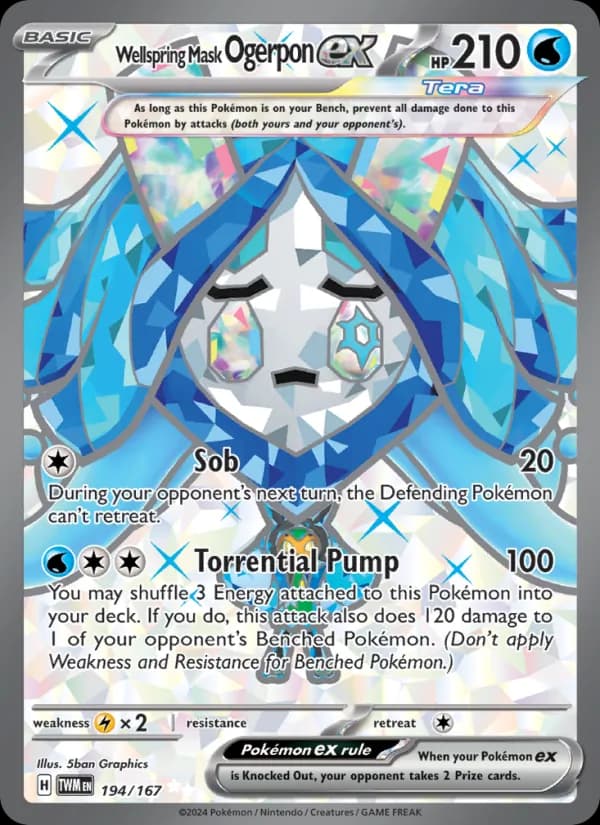 Wellspring Mask Ogerpon ex 194/167, Twilight Masquerade