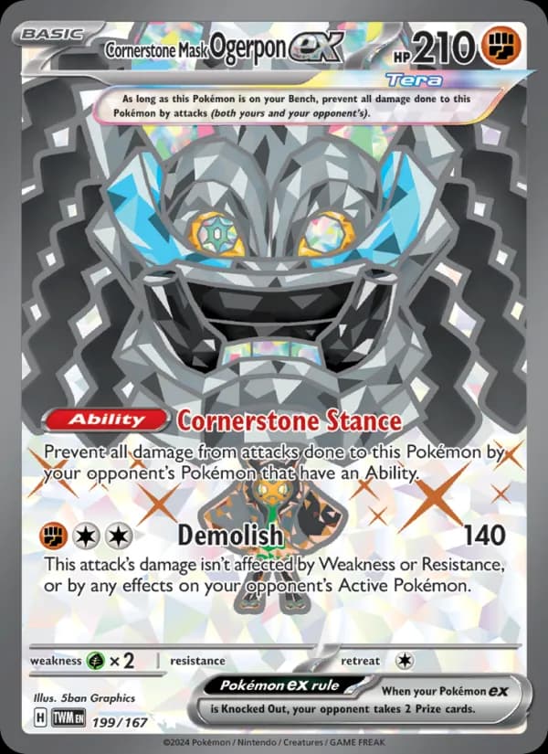 Cornerstone Mask Ogerpon ex 199/167, Twilight Masquerade