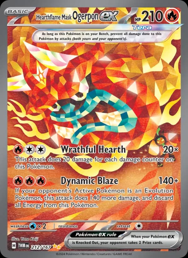 Hearthflame Mask Ogerpon ex 212/167, Twilight Masquerade
