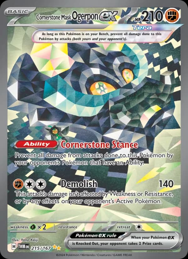 Cornerstone Mask Ogerpon ex 215/167, Twilight Masquerade