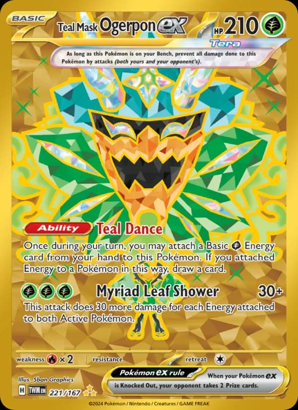 Teal Mask Ogerpon ex 221/167, Twilight Masquerade