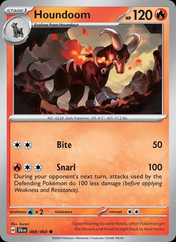 Houndoom 008/64, Shrouded Fable