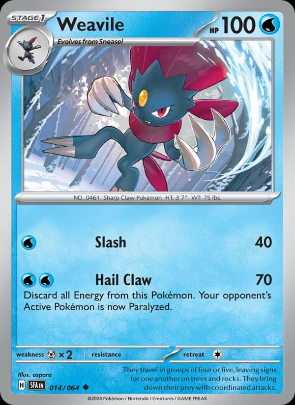 Weavile 014/64, Shrouded Fable
