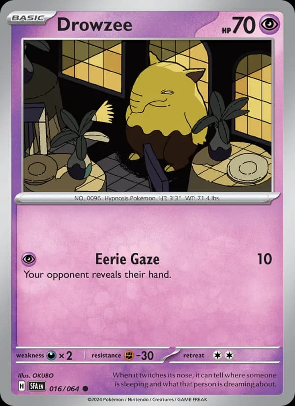 Drowzee 016/64, Shrouded Fable
