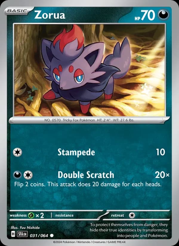 Zorua 031/64, Shrouded Fable