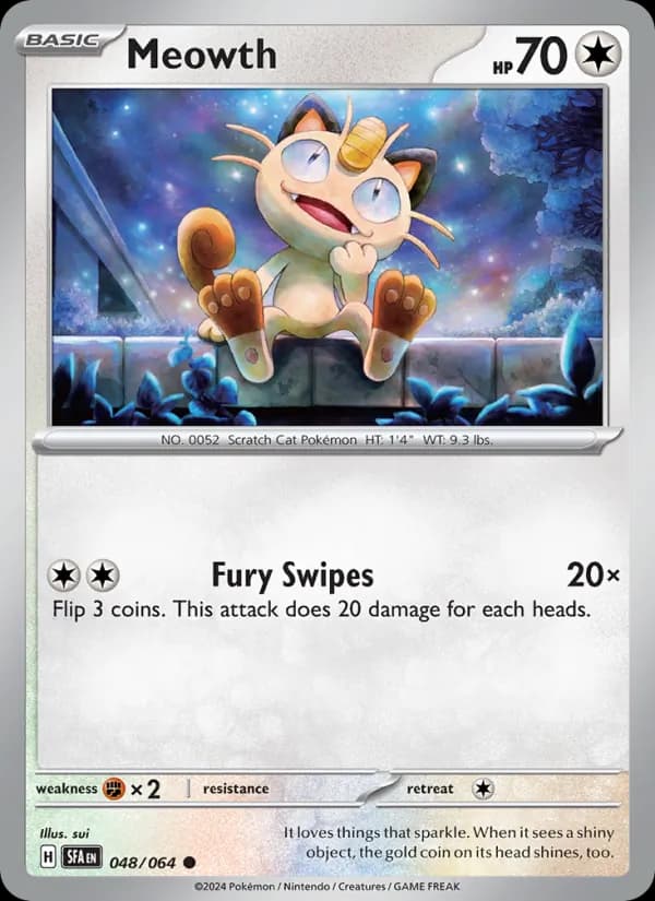 Meowth 048/64, Shrouded Fable