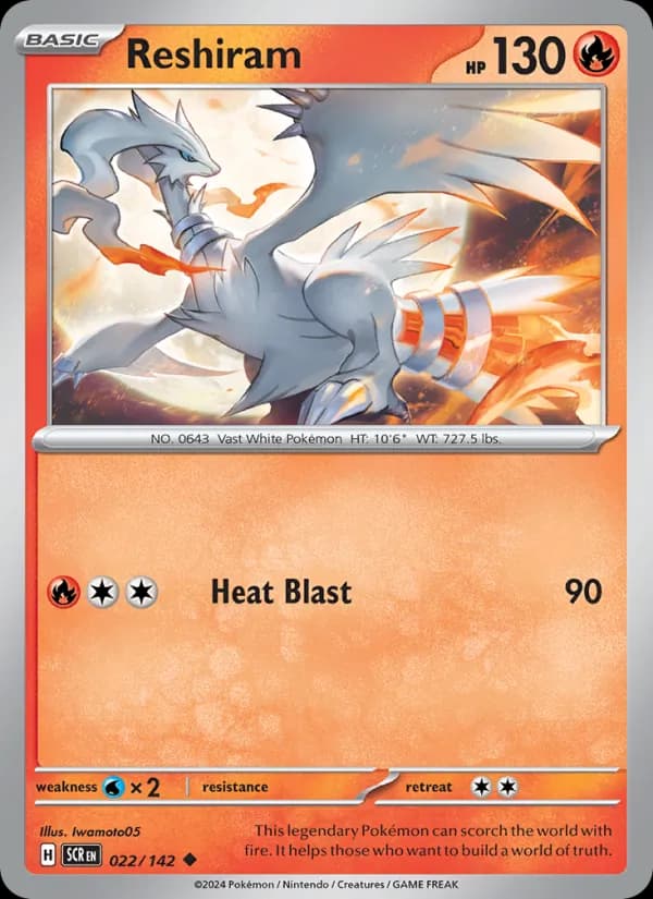 Reshiram 022/142, Stellar Crown