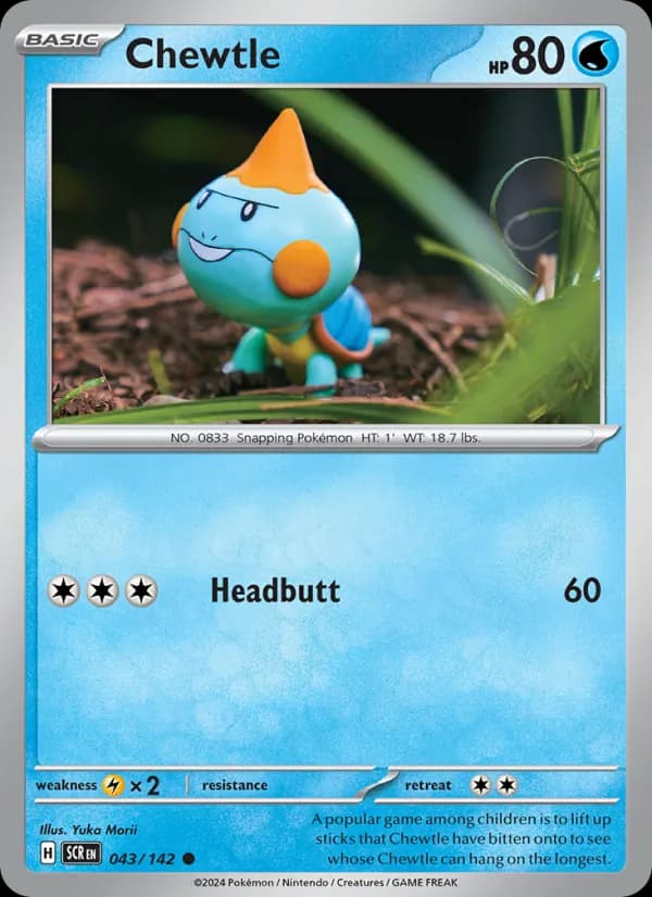 Chewtle 043/142, Stellar Crown