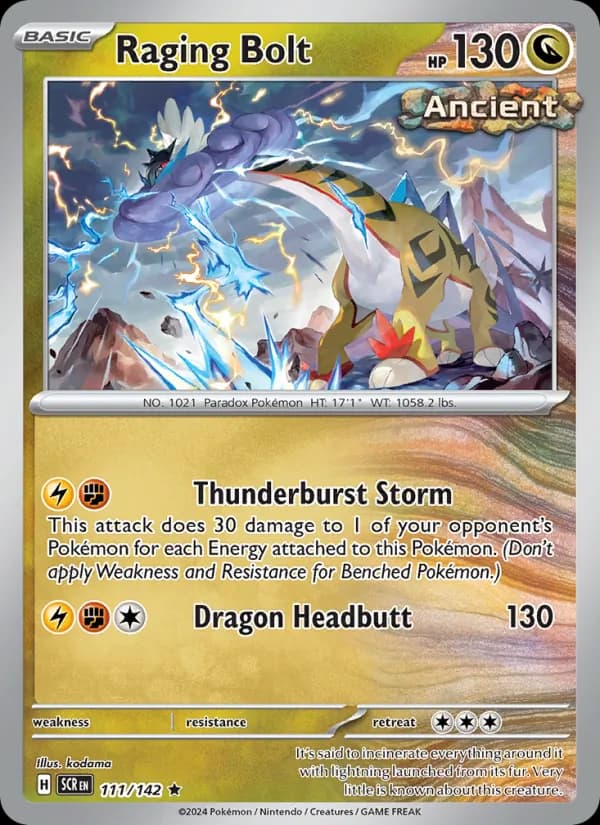Raging Bolt 111/142, Stellar Crown