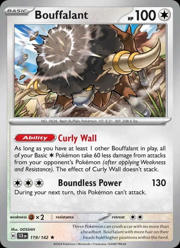 Bouffalant 119/142, Stellar Crown