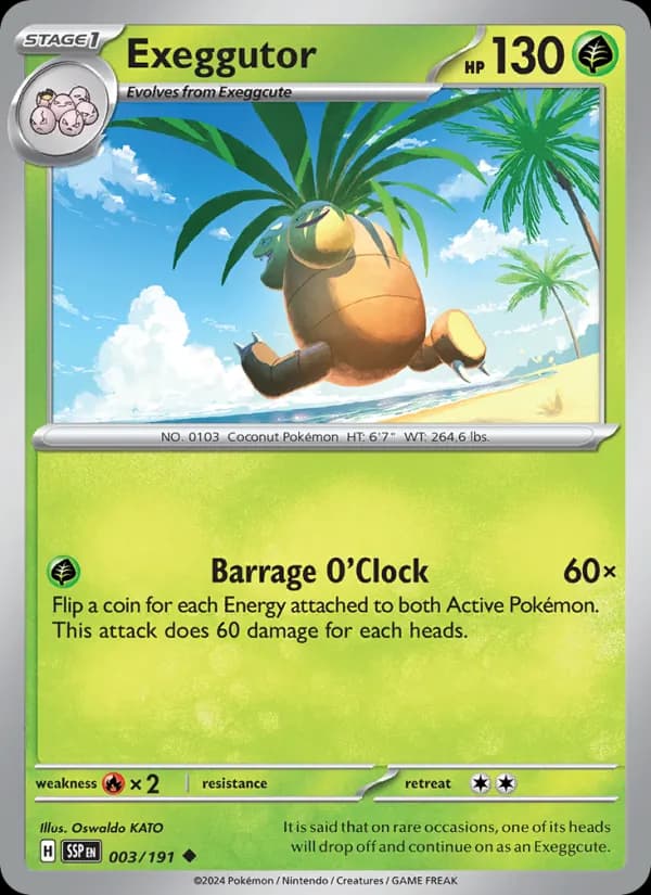 Exeggutor 003/191, Surging Sparks